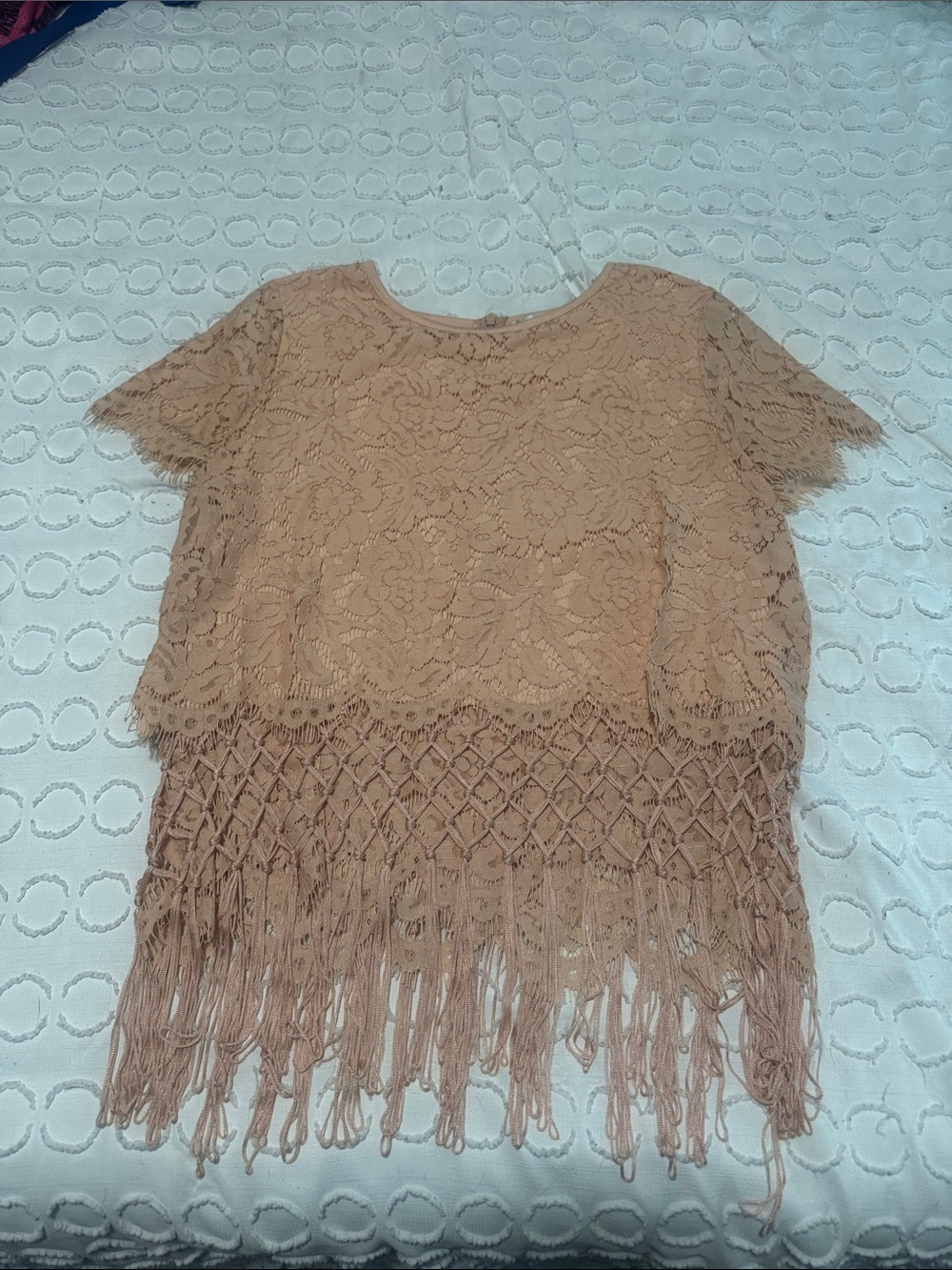 Pale pink crop top